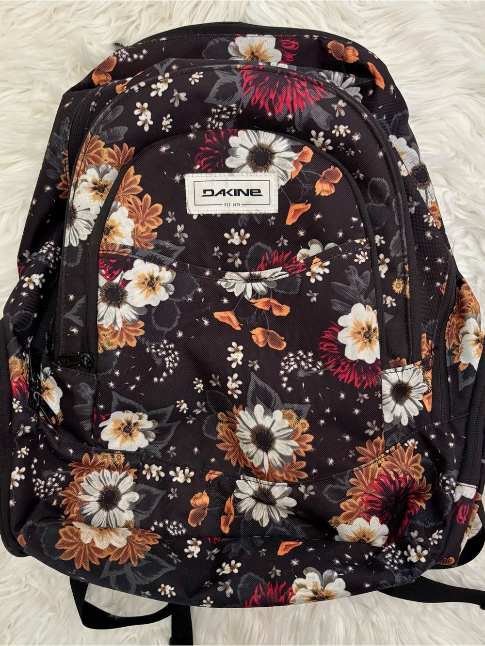 Dakine Floral Prom 25L Backpack Laptop School Storage Travel Bag Black Floral